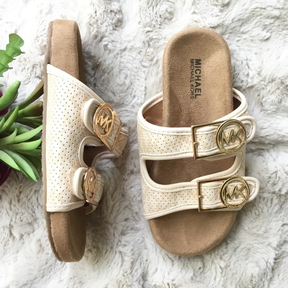 Michael Kors kids double strap slide sandal